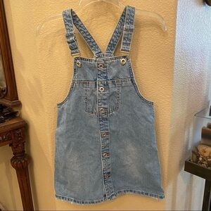 ZARA Girls Overall Jean Dress Size 11/12 Yrs